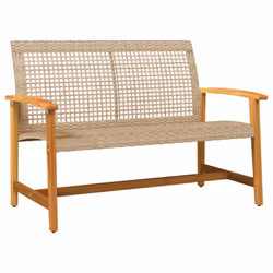 VidaXL 367603, Beige, Marrone, Malacca, Acciaio, 110 kg, Adulti e bambini, 430 mm, 430 mm