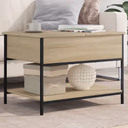 Aggiungete un tocco di eleganza al vostro soggiorno con questo tavolino da salotto alla moda. Materiale resistente: Il legno  ...