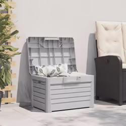 vidaXL Contenitore Cuscini Grigio 73x50,5x46,5 cm in Polipropilene - Vista aggiuntiva 3