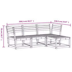 VidaXL 3216907 set mobili da esterno - Vista aggiuntiva 8