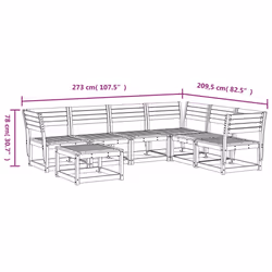 VidaXL 3216925 set mobili da esterno - Vista aggiuntiva 8