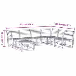 VidaXL 3216927 set mobili da esterno - Vista aggiuntiva 8