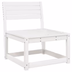 Set Salotto da Giardino 5 pz Bianco in Legno Massello di Pinocod mxl 88205 - Vista aggiuntiva 3