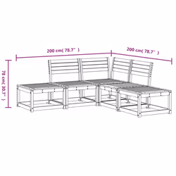 VidaXL 3216957 set mobili da esterno - Vista aggiuntiva 8