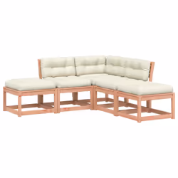 Set Divani Giardino 5 pz con Cuscini Legno Massello di Douglascod mxl 88206 - Vista aggiuntiva 2