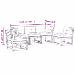 VidaXL 3216976 set mobili da esterno - Vista aggiuntiva 8