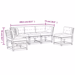 VidaXL 3216977 set mobili da esterno - Vista aggiuntiva 8