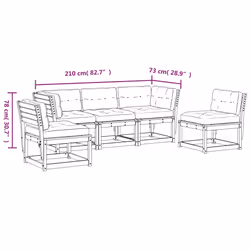 VidaXL 3216982 set mobili da esterno - Vista aggiuntiva 8