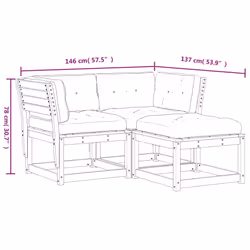 VidaXL 3216992 set mobili da esterno - Vista aggiuntiva 8