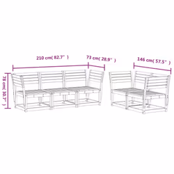 VidaXL 3216995 set mobili da esterno - Vista aggiuntiva 8