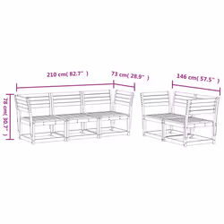VidaXL 3216996 set mobili da esterno - Vista aggiuntiva 8