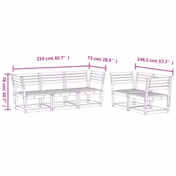 VidaXL 3217002 set mobili da esterno - Vista aggiuntiva 8