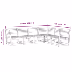 VidaXL 3217015 set mobili da esterno - Vista aggiuntiva 7