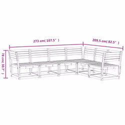 VidaXL 3217017 set mobili da esterno - Vista aggiuntiva 7