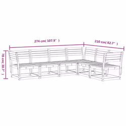 VidaXL 3217020 set mobili da esterno - Vista aggiuntiva 7