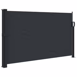 Tendada Sole Laterale Retrattile Nera 120x300 cmcod mxl 91191 - Vista aggiuntiva 2