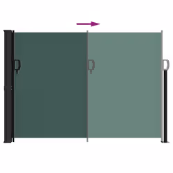 VidaXL 4004305 ombrellone da cortile Verde scuro - Vista aggiuntiva 5
