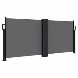 Tendada Sole Laterale Retrattile Antracite 100x600 cmcod mxl 91889 - Vista aggiuntiva 2