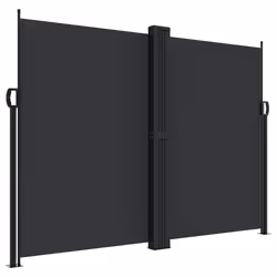 Tendada Sole Laterale Retrattile Nera 180x600 cmcod mxl 91673 - Vista aggiuntiva 2