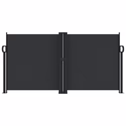 Tendada Sole Laterale Retrattile Nera 120x1000 cmcod mxl 116208 - Vista aggiuntiva 3
