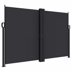 Tendada Sole Laterale Retrattile Nera 160x1000 cmcod mxl 114839 - Vista aggiuntiva 2
