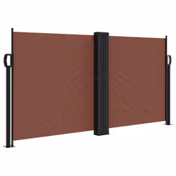 Tendada Sole Laterale Retrattile Marrone 120x1200 cmcod mxl 90907 - Vista aggiuntiva 2