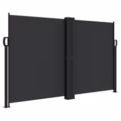 Tendada Sole Laterale Retrattile Nera 140x1200 cmcod mxl 90911 - Vista aggiuntiva 2