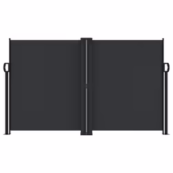 Tendada Sole Laterale Retrattile Nera 140x1200 cmcod mxl 90911 - Vista aggiuntiva 3