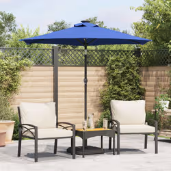 VidaXL 4005073 ombrellone da cortile Blu artico - Vista aggiuntiva 2