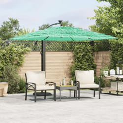 Ombrellone Giardino con Palo in Acciaio Verde 246x246x230 cm Vidaxl 167924