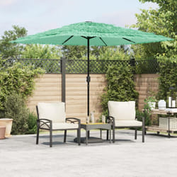 Ombrellone Giardino con Palo in Acciaio Verde 248x248x248 cm Vidaxl 588930