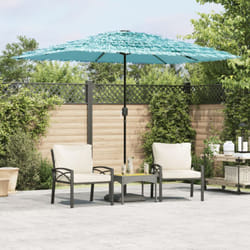 Ombrellone Giardino con Palo in Acciaio Blu 300x200x250 cm Vidaxl 598193