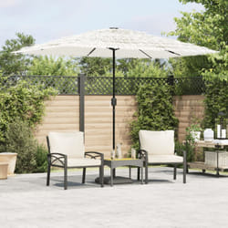 Ombrellone Giardino con Palo in Acciaio Bianco 300x200x250 cm Vidaxl 327042