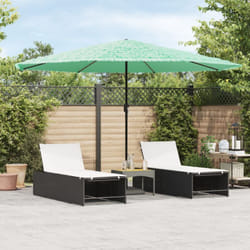 Ombrellone Giardino con Palo in Acciaio Verde 388x388x248 cm vidaXL261755