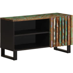 Vidaxl - Mobile Porta tv 80x34x46 cm in Legno Massello di Acacia 529587