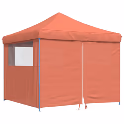 vidaXL Tendone per Feste Pieghevole Pop-Up con 4 Pareti Terracotta - Vista aggiuntiva 2