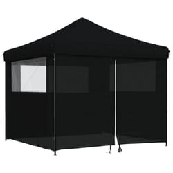 Vidaxl - Tendone per Feste Pieghevole Pop-Up con 4 Pareti Nero 709254