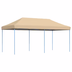 vidaXL Tenda da Festa Pieghevole Pop-Up Beige 580x292x315 cm - Vista aggiuntiva 2