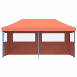 vidaXL Tendone per Feste Pieghevole Pop-Up con 3 Pareti Terracotta - Vista aggiuntiva 3