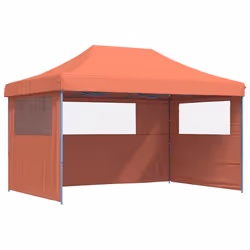 vidaXL Tendone per Feste Pieghevole Pop-Up con 3 Pareti Terracotta - Vista aggiuntiva 2
