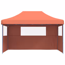 vidaXL Tendone per Feste Pieghevole Pop-Up con 3 Pareti Terracotta - Vista aggiuntiva 3