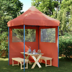 Vidaxl - Tendone per Feste Pieghevole Pop-Up con 2 Pareti Terracotta