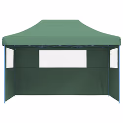 vidaXL Tendone per Feste Pieghevole Pop-Up con 3 Pareti Verde - Vista aggiuntiva 3