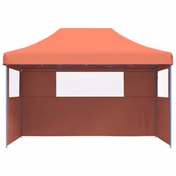 vidaXL Tendone per Feste Pieghevole Pop-Up con 3 Pareti Terracotta - Vista aggiuntiva 3