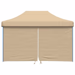 vidaXL Tendone per Feste Pieghevole Pop-Up con 4 Pareti Beige - Vista aggiuntiva 3