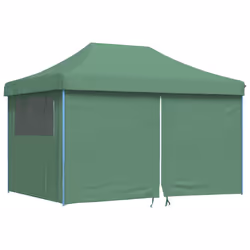 vidaXL Tendone per Feste Pieghevole Pop-Up con 4 Pareti Verde - Vista aggiuntiva 2