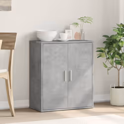 vidaXL Credenza Grigio Cemento 60x31x70 cm in Legno Multistrato - Vista aggiuntiva 3