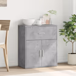 Credenza Grigio Cemento 60x31x70 cm in Legno Multistratocod mxl 115542 - Vista aggiuntiva 3
