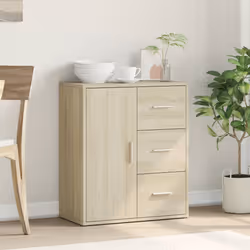 vidaXL Credenza Rovere Sonoma 60x31x70 cm in Legno Multistrato - Vista aggiuntiva 3