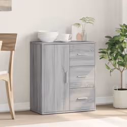 vidaXL Credenza Grigio Sonoma 60x31x70cm in Legno Multistrato - Vista aggiuntiva 3